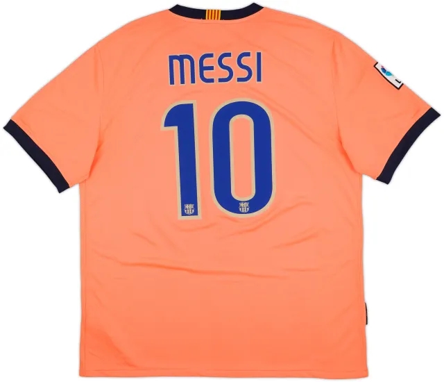 2009-10 Barcelona Away Shirt Messi #10 - 10/10 - (XL)