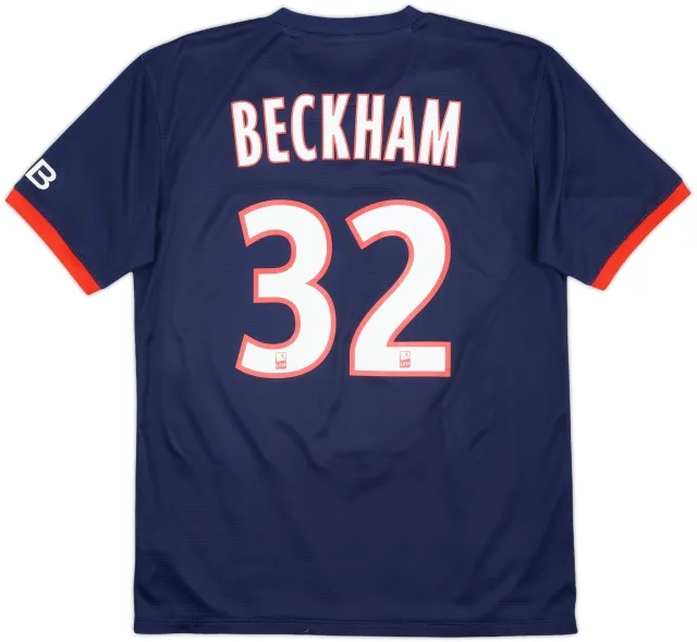 2013-14 Paris Saint-Germain Home Shirt Beckham #32 - 9/10 - (M)