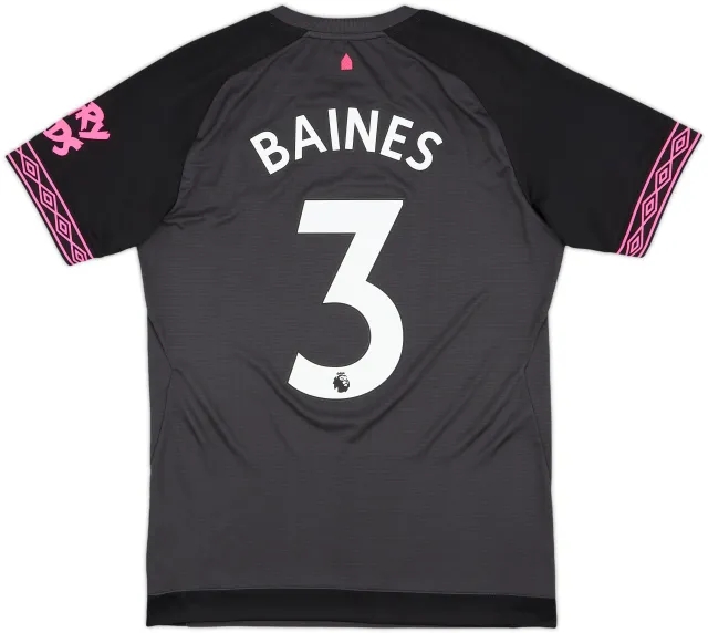2018-19 Everton Away Shirt Baines #3 - 10/10 - (S)