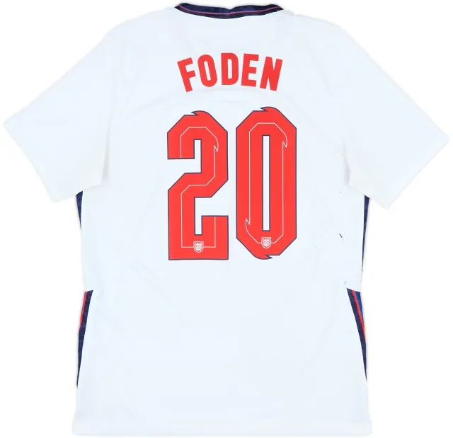 2020-22 England Home Shirt Foden #20 - 6/10 - (L)