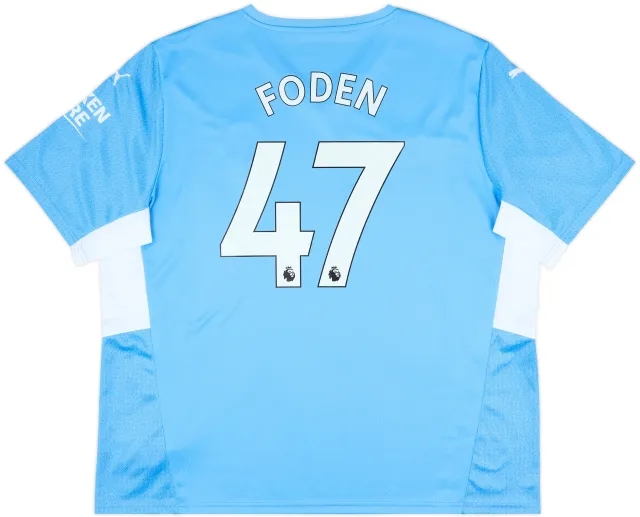 2021-22 Manchester City Home Shirt Foden #47 - 10/10 - (3XL)