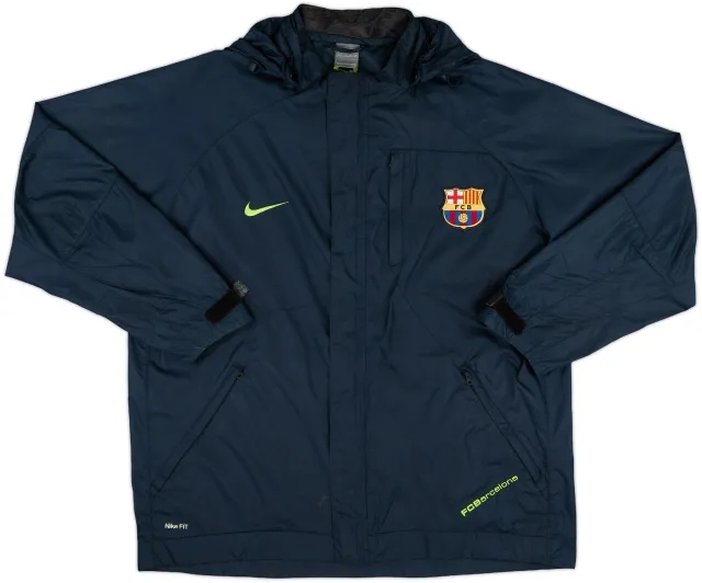 2007-08 Barcelona Nike Hooded Rain Jacket - 6/10 - (L)