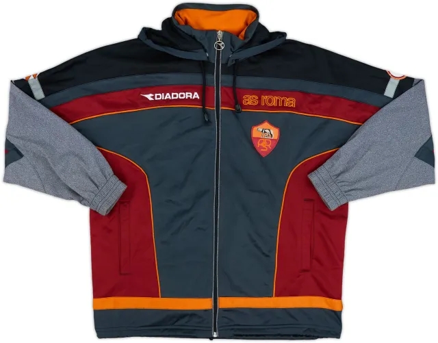 1999-00 Roma Diadora Hooded Track Jacket - 8/10 - (XL)