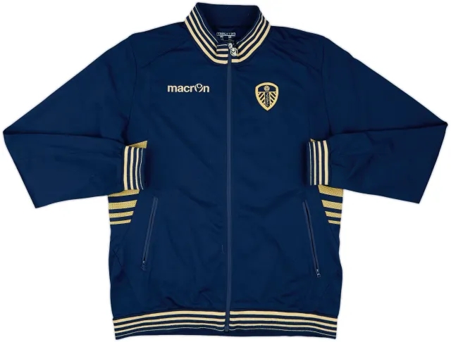2013-14 Leeds United Macron Track Jacket - 8/10 - (XL)
