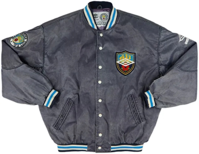 1990-92 Manchester City Umbro Bomber Jacket - 9/10 - (L)