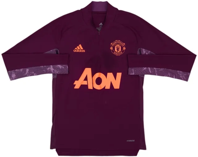 2020-21 Manchester United adidas 1/4 Zip Drill Top - 7/10 - (XS)