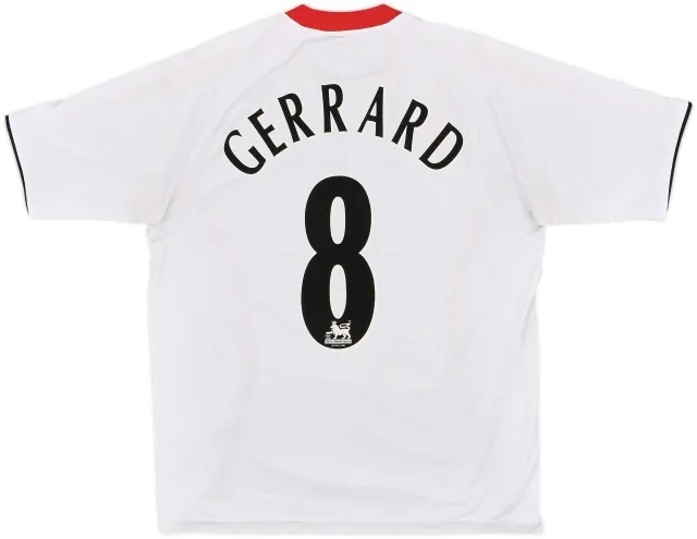 2005-06 Liverpool Away Shirt Gerrard #8 - 5/10 - (L)