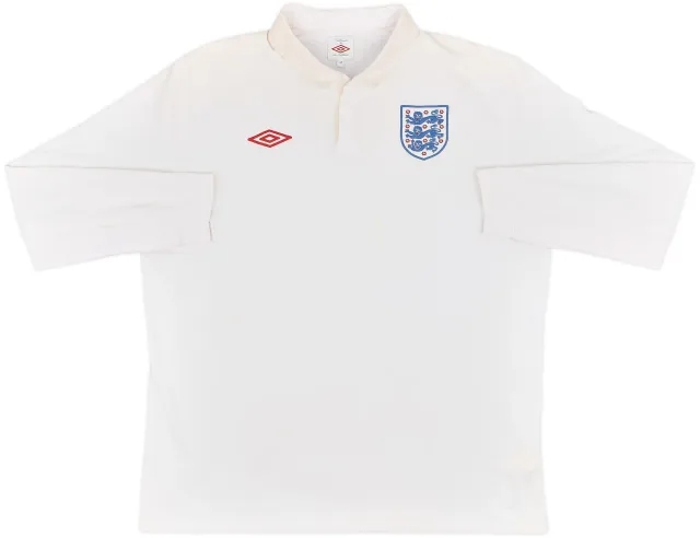 2009-10 England Home L/S Shirt - 5/10 - (XXL)