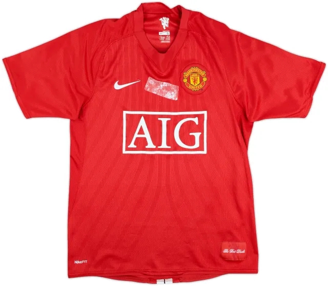 2007-09 Manchester United Home Shirt - 4/10 - (S)