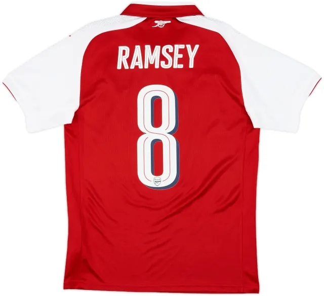 2017-18 Arsenal Home Shirt Ramsey #8 - 5/10 - (S)