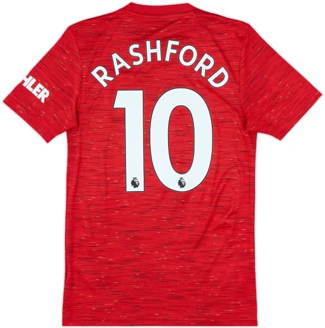2020-21 Manchester United Home Shirt Rashford #10 - 10/10 - (XS)