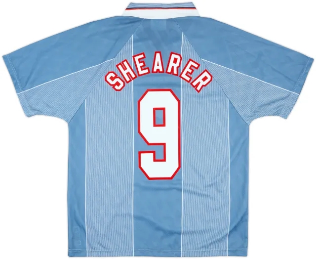 1996-97 England Away Shirt Shearer #9 - 10/10 - (M)