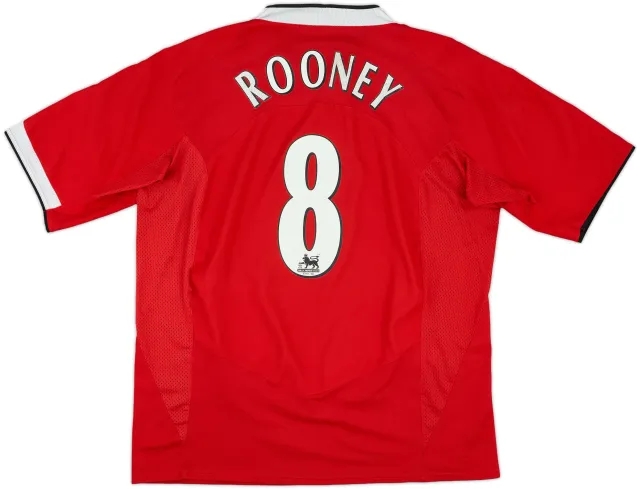 2004-06 Manchester United Home Shirt Rooney #8 - 6/10 - (XL)