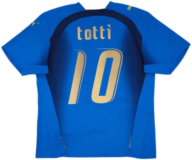 2006 Italy Home Shirt Totti #10 - 7/10 - (L)