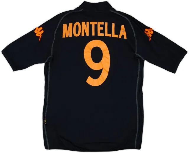 2002-03 Roma Third Shirt Montella #9 - 8/10 - (M)