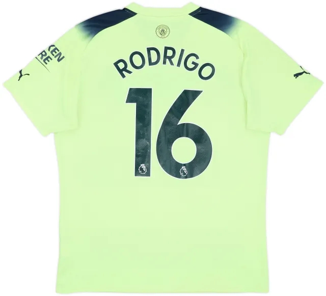2022-23 Manchester City Third Shirt Rodrigo #16 - 7/10 - (L)