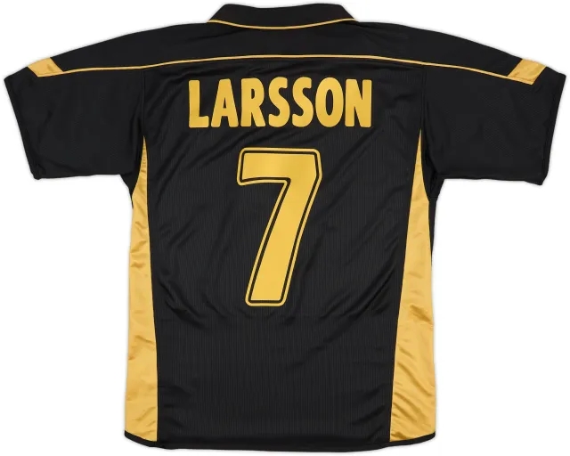 2003-04 Celtic Away Shirt Larsson #7 - 9/10 - (M)