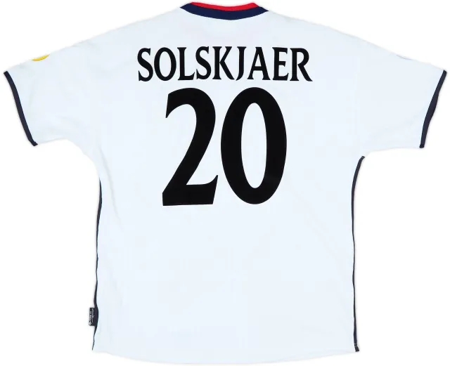 2000-02 Norway Away Shirt Solskjaer #20 - 5/10 - (L)