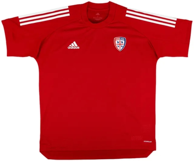 2020-21 Cagliari adidas Training Shirt - 7/10 - (L)