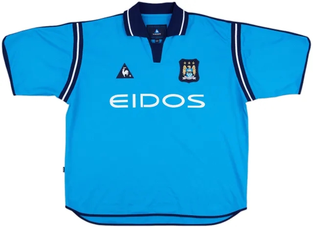 2001-02 Manchester City Home Shirt - 10/10 - (XL)