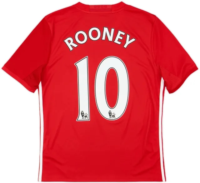 2016-17 Manchester United Home Shirt Rooney #10 - 9/10 - (L.Boys)