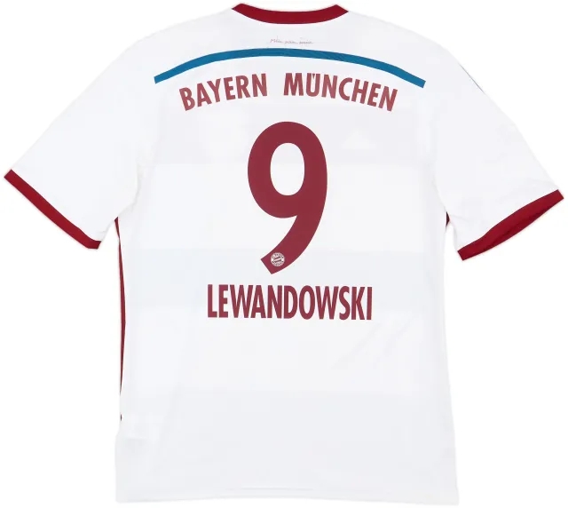 2014-15 Bayern Munich Away Shirt Lewandowski #9 - 7/10 - (L)