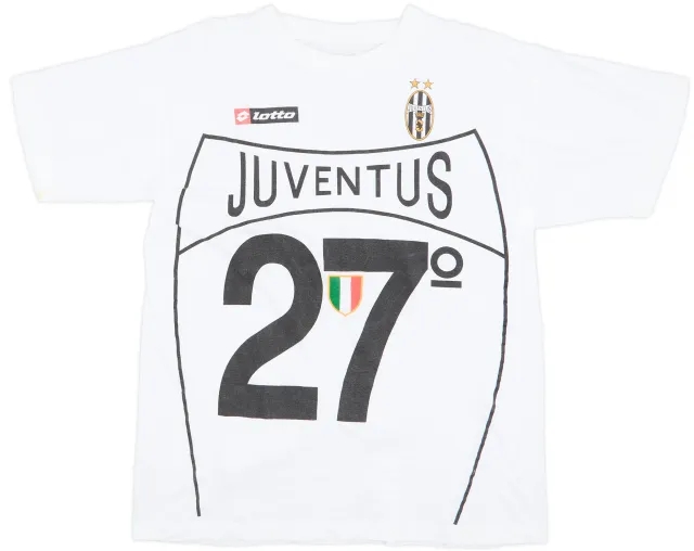 2002-03 Juventus Lotto 'Campioni D'Italia 2003' Graphic Tee - 7/10 - (L)