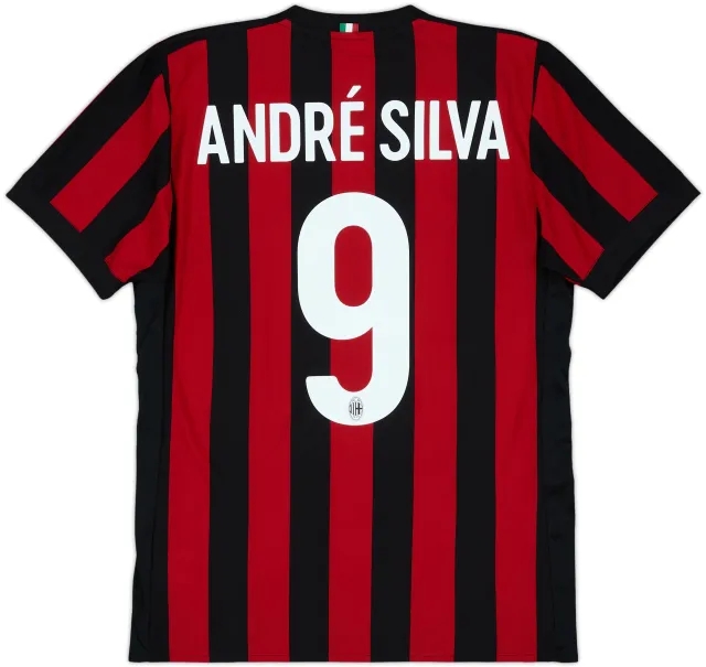 2017-18 AC Milan Home Shirt Andre Silva #9 - 7/10 - (M)