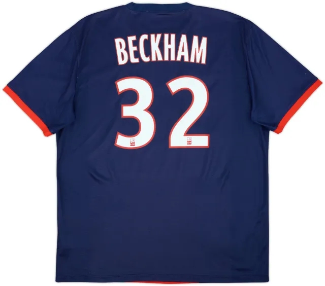2013-14 Paris Saint-Germain Home Shirt Beckham #32 - 8/10 - (XL)