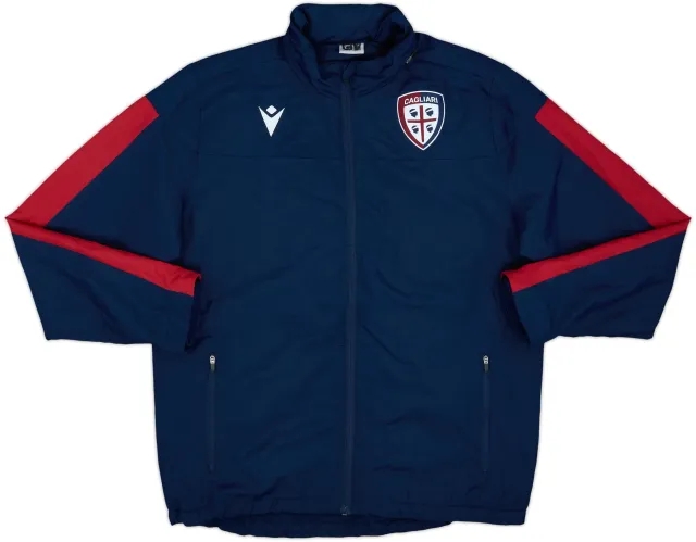 2019-20 Cagliari Macron Padded Bench Coat - 8/10 - (L)