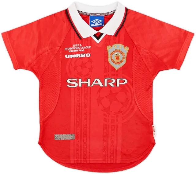 1999-00 Manchester United 'CL Winners' Shirt - 7/10 - (S.Boys)