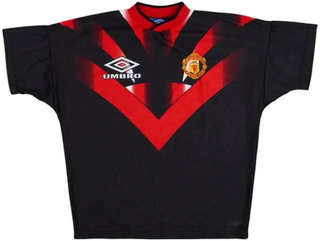 1996-97 Manchester United Umbro Training Shirt - 9/10 - (M)