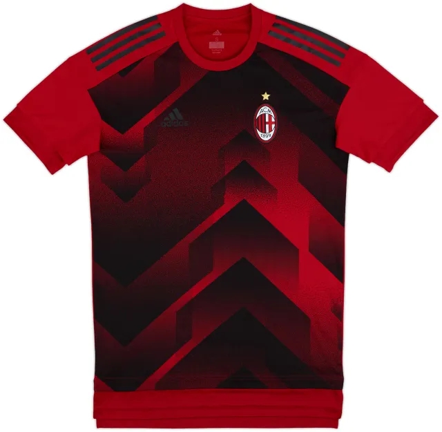 2017-18 AC Milan adidas Training Shirt - 9/10 - (S)