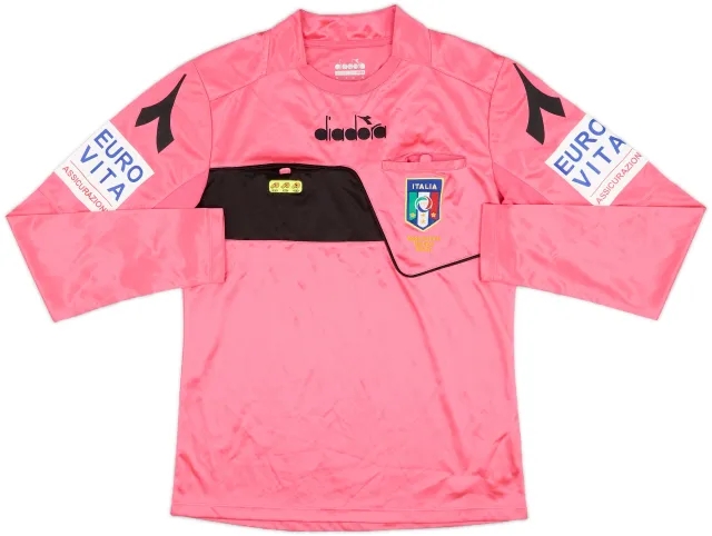 2017-18 Italy Diadora Referee L/S Shirt - 9/10 - (XS)
