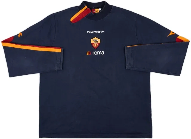 2003-04 Roma Kappa 1/4 Zip Sweat Top - 7/10 - (XXL)
