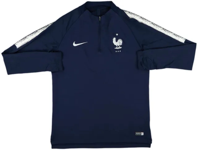 2018-19 France Nike 1/4 Zip Training Top - 7/10 - (M)