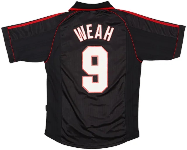 1998-99 AC Milan Third Shirt Weah #9 - 8/10 - (S)