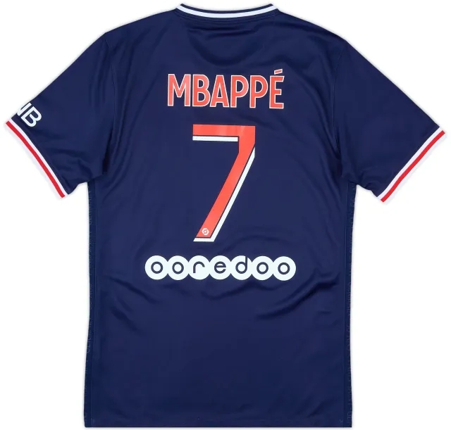 2020-21 Paris Saint-Germain Home Shirt Mbappe #7 - 10/10 - (S)