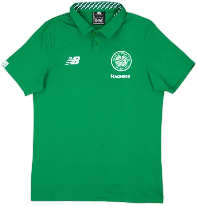 2017-18 Celtic New Balance Polo Shirt - 7/10 - (M)