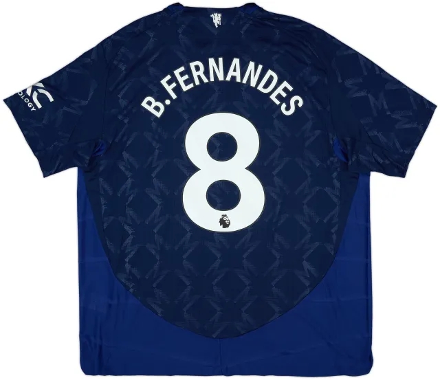 2024-25 Manchester United Authentic Away Shirt B.Fernandes #8 - 8/10 - (XXL)