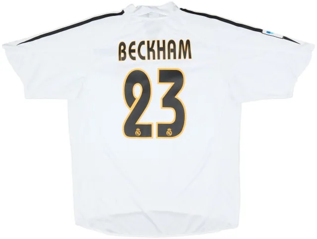 2004-05 Real Madrid Home Shirt Beckham #23 - 8/10 - (L)