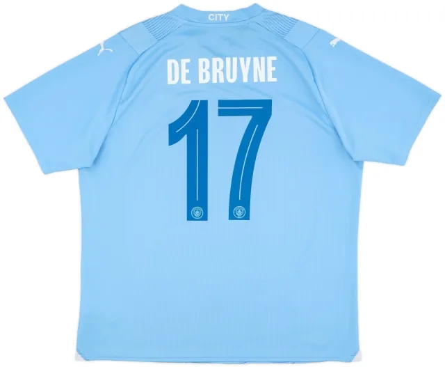 2023-24 Manchester City Home Shirt De Bruyne #17 - 8/10 - (XL)