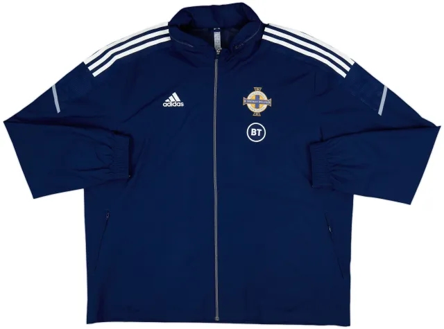 2021-22 Northern Ireland adidas Hooded Rain Jacket - 10/10 - (XXL)