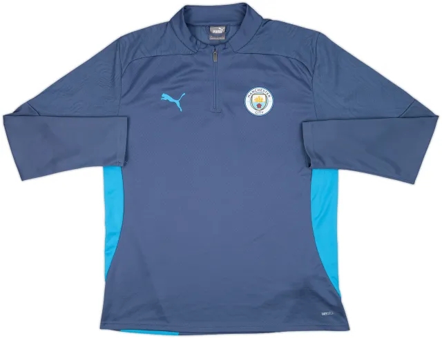 2024-25 Manchester City Puma 1/4 Zip Top - 10/10 - (L)