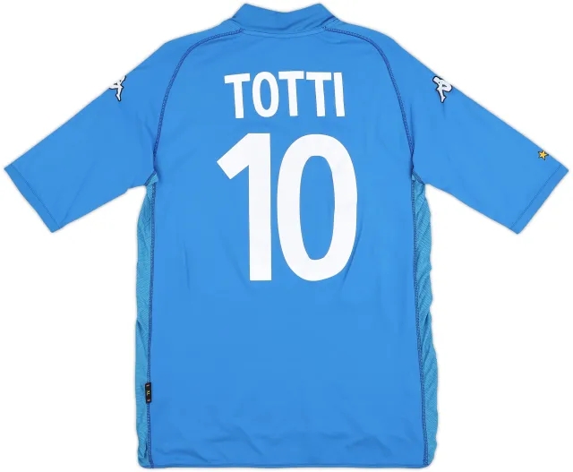 2002 Italy Home Shirt Totti #10 - 6/10 - (XL)