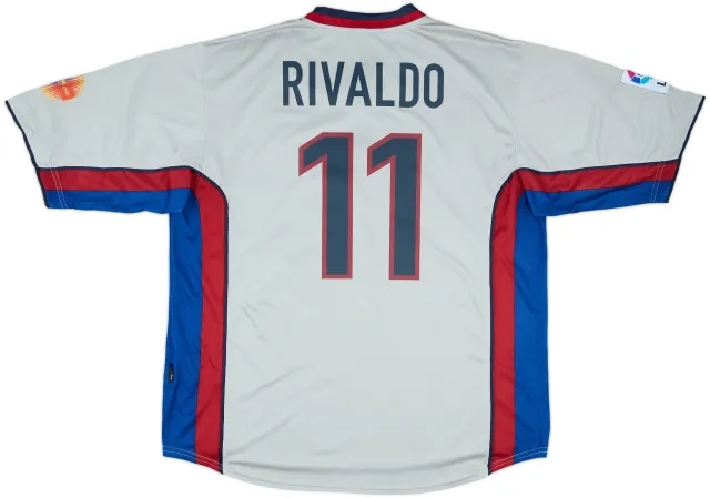 1998-01 Barcelona Away Shirt Rivaldo #11 - 8/10 - (XXL)