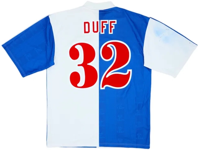 1996-98 Blackburn Home Shirt Duff #32 - 5/10 - (XL)