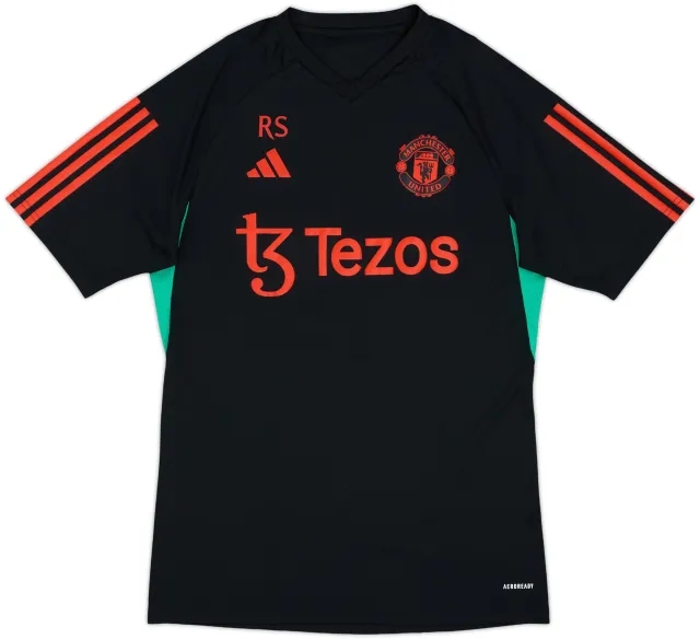 2023-24 Manchester United Staff Issue adidas Training Shirt RS - 9/10 - (M)