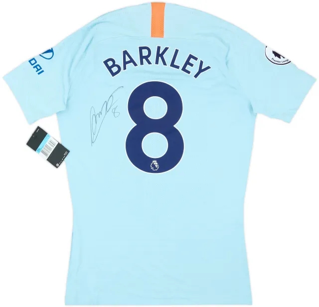 2018-19 Chelsea Player Issue Signed Third Shirt Barkley #8