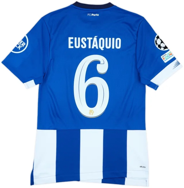 2023-24 Porto Match Issue Champions League Home Shirt Eustaquio #6